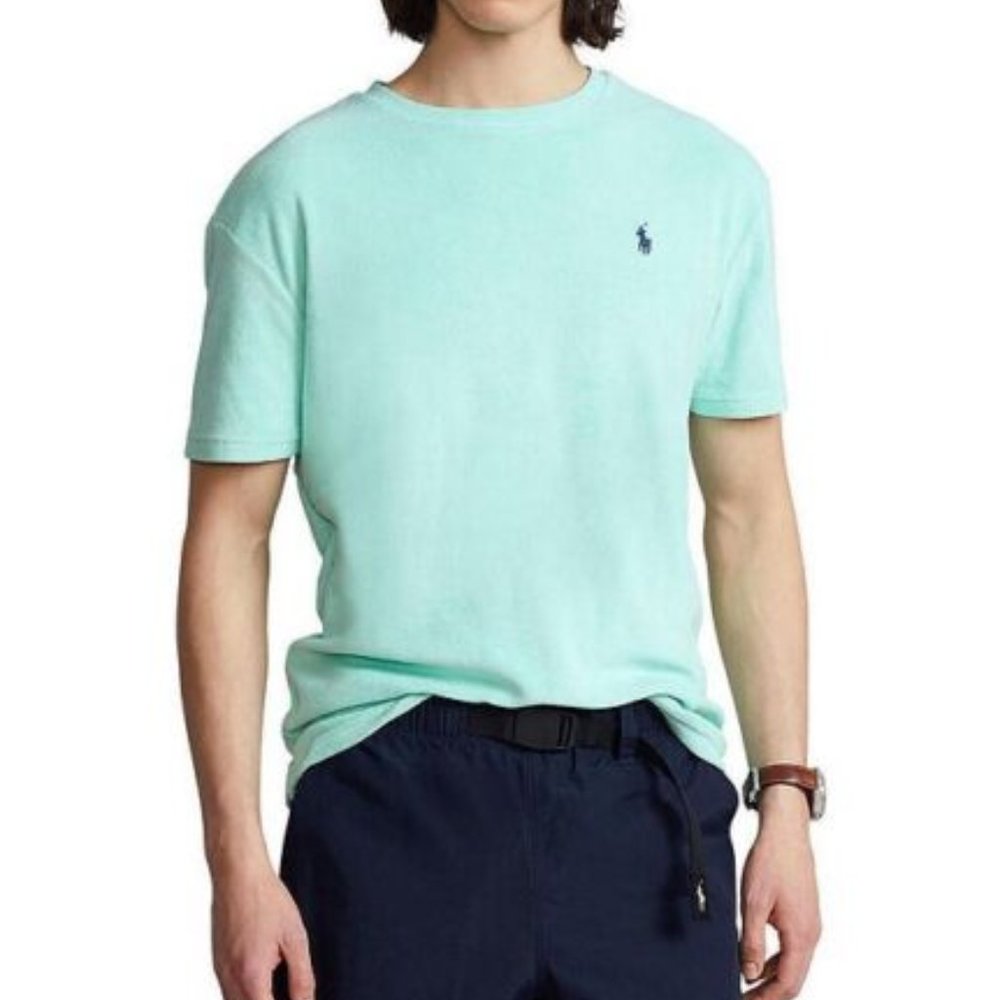 Polo Ralph Lauren Terry Cloth Crewneck T-Shirt Verde/Green Men's XL